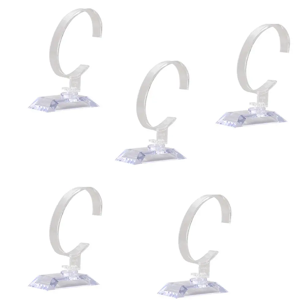 

5pcs Display Stand Durable Watch Holder For Shop Home Elegant Watch Rack Organizer Holds Multiple Watches Showcase Storage