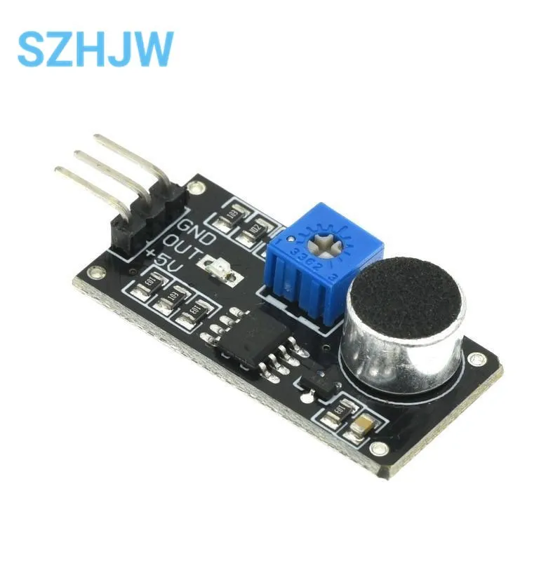 Sound Sensor Module 3 Pin Voice Sound Detection Sensor Amplifier LM393 Electret Microphone DIY Kit