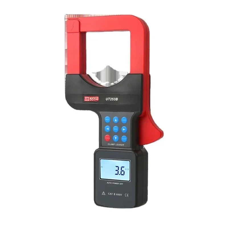 Portable Professional Large Diameter Clamp Leakage Meter LCD Backlight Digital Auto Range Clamp Tester Voltmeter