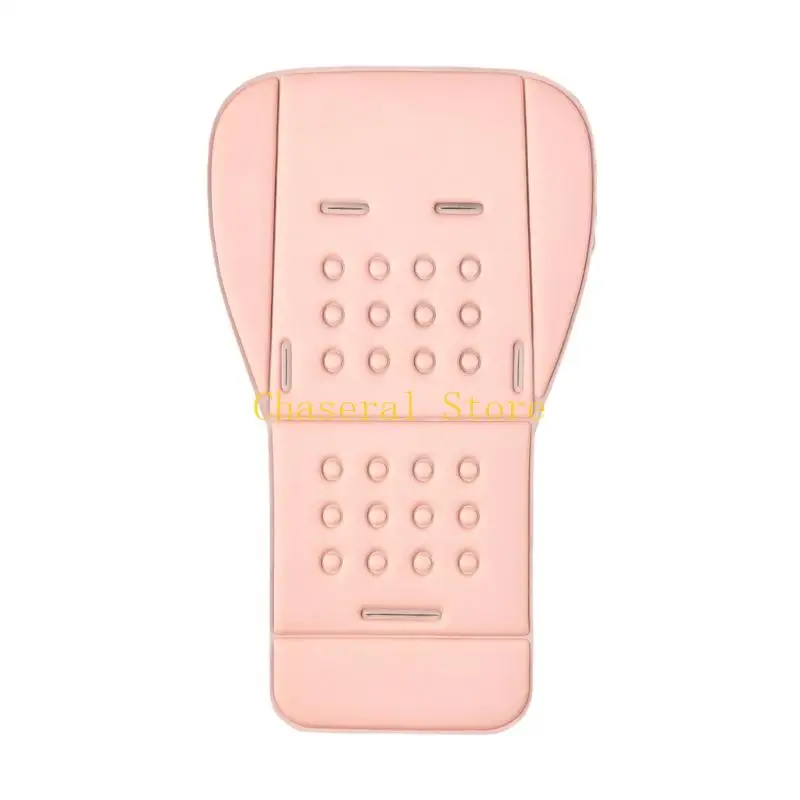 E7CE Ice Silk Pushchair Pad with Harness Slots for Daily Walk Use