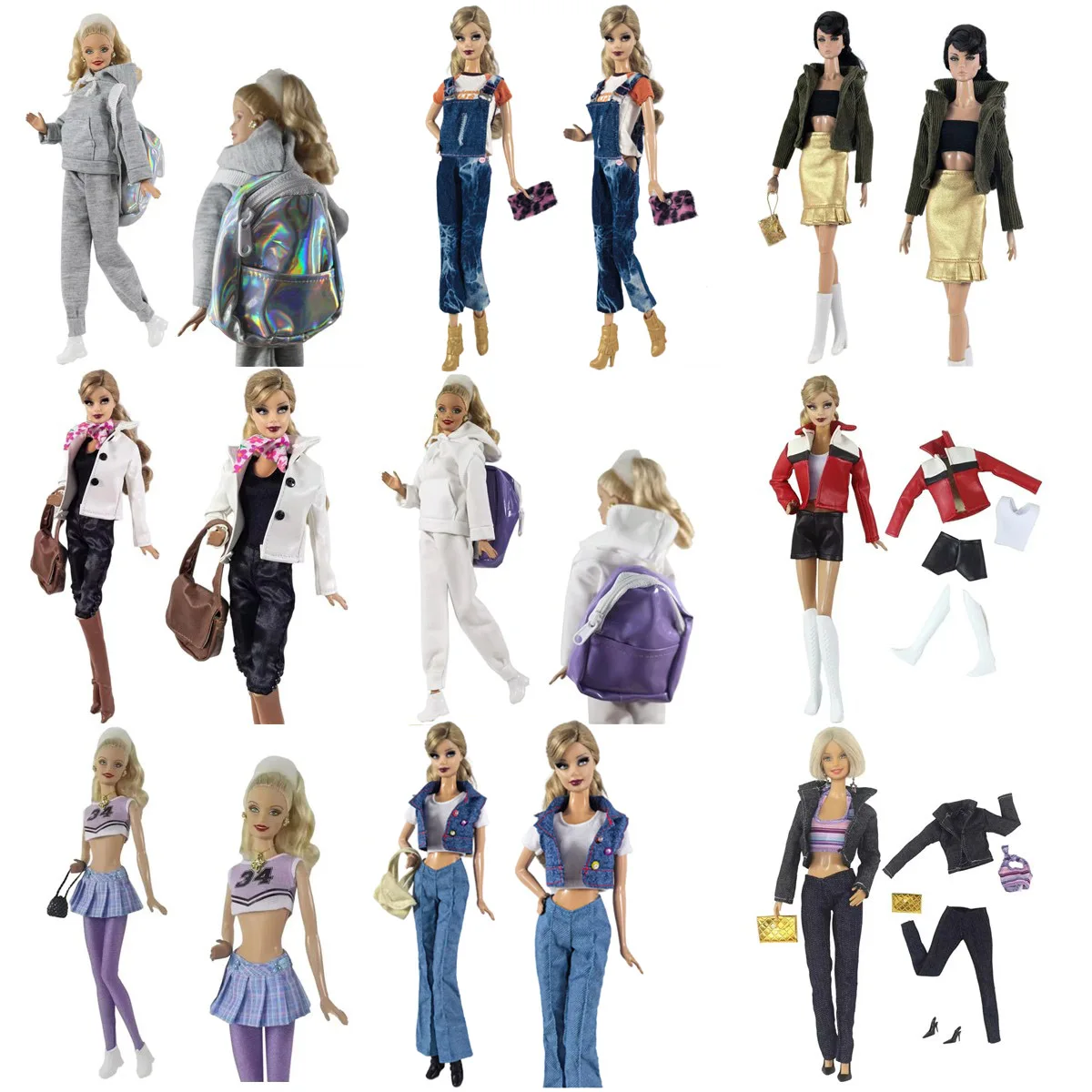 

Handmade BABI CLOTHES Leather Clothing Outfit Overcoat for 11.5 inch 30cm Doll bjd clothes Many Style Gifts for doll accessories