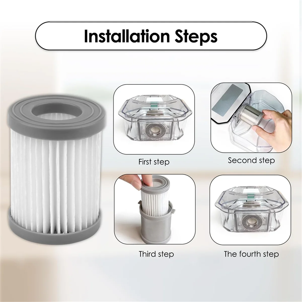 

Верхние сменные HEPA-фильтры A567I для робота-пылесоса M320/M320G, комплект аксессуаров для фильтров, вертикальный фильтр, вакуумный фильтр