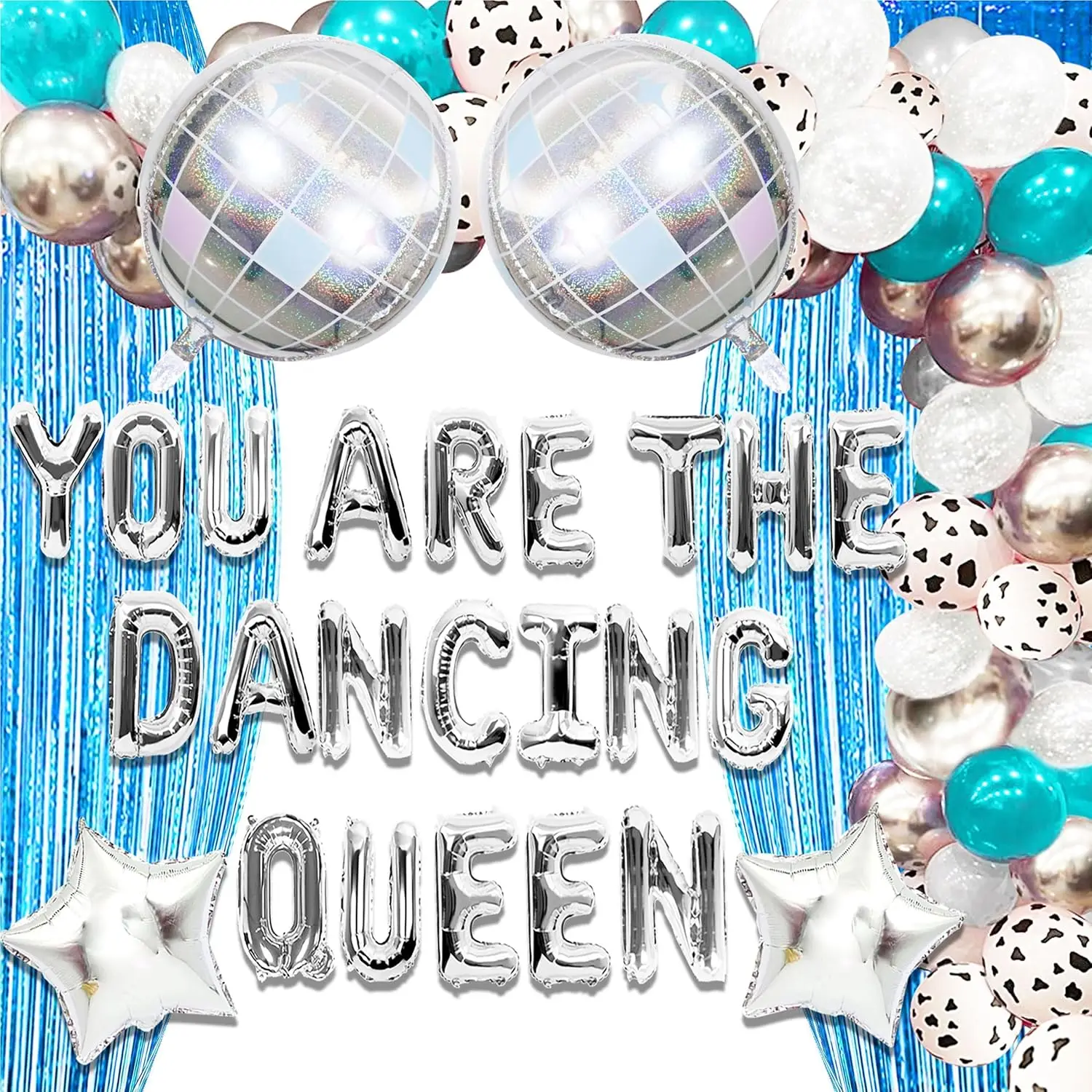 Laventy Blue Você é a Rainha da Dança Decoração, Bachelorette Party Decorações, Disco, Anos 70