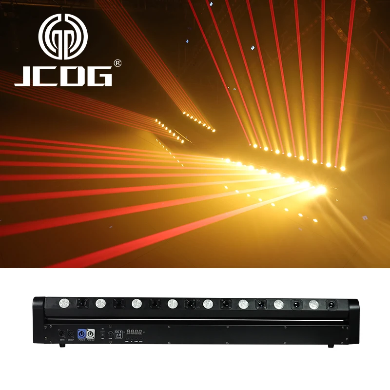 JCDG Red Laser Beam Eight Eyes Laser Moving Head Lights DMX512 Stage Effect Light Projector Disco DJ Dance Party Club Bar Lights