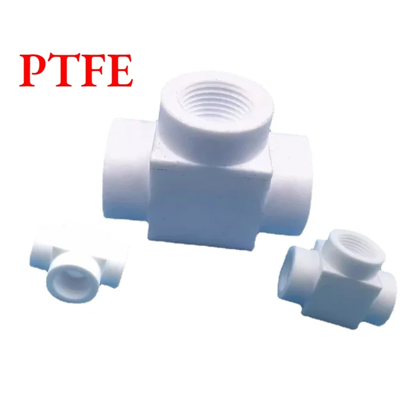 

1/8" 1/4" 3/8" 1/2" 3/4" 1" BSP G Female Tee Shaped 3 Ways Pipe Fitting PTFE Connector Coupler Adatper LAB Pressure Gauge