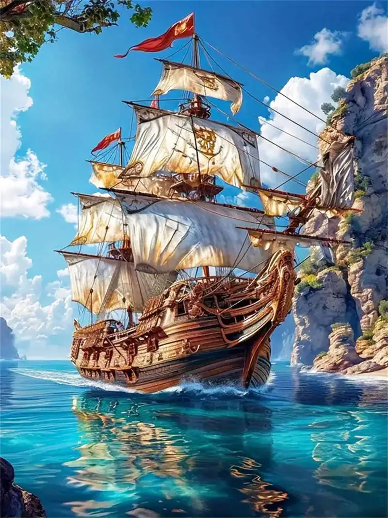 

500/1000PCS Jigsaw Puzzle Boat Puzzle Games Family Fun Floor Puzzles Educational Toys for Kids