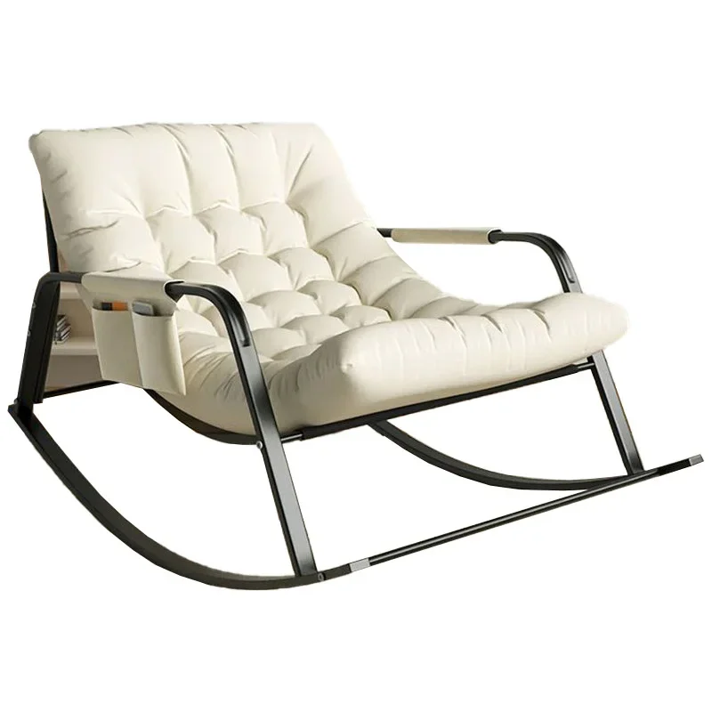 Rocking Chair Leisure Double Lazy Chair For Bedroom Living Room Sleeping Chaise Lounge Recliner