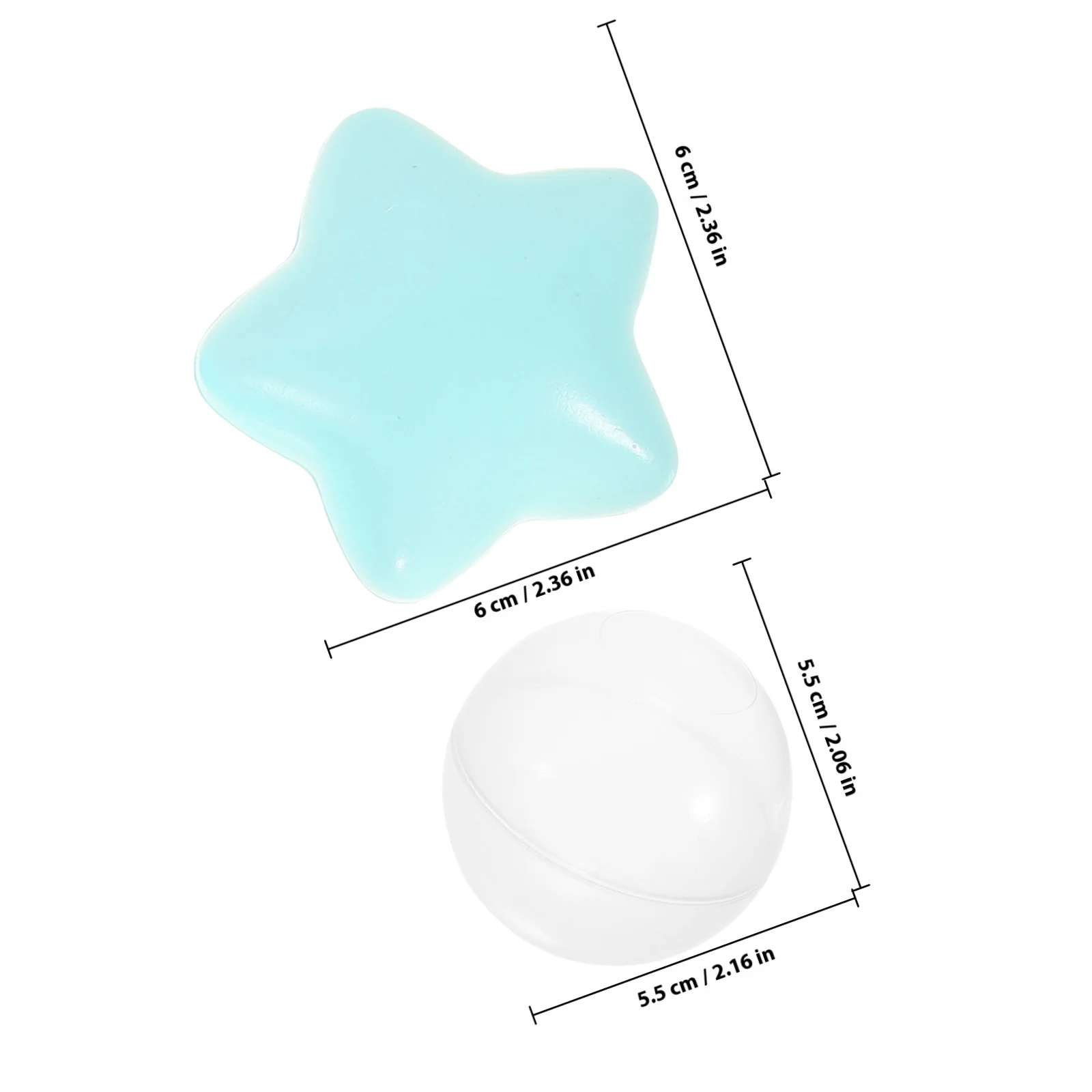 100Pcs Plastic Ocean Balls Round Pits Balls for Kids Pool Playhouses Party Decorations Swimming Toys Creative Swimming Toys