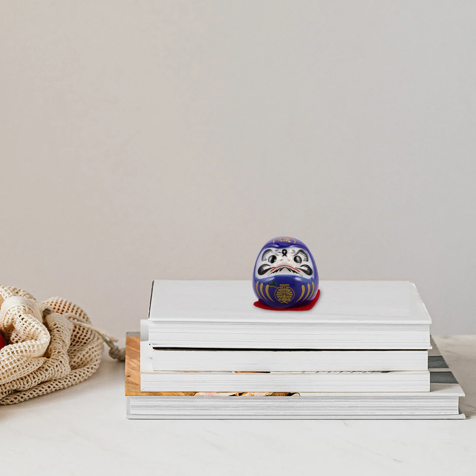 

Ceramics Dharma Eggs Mini Zen Statue Figurine Car Dashboard Ornament Statues Interior Decoration