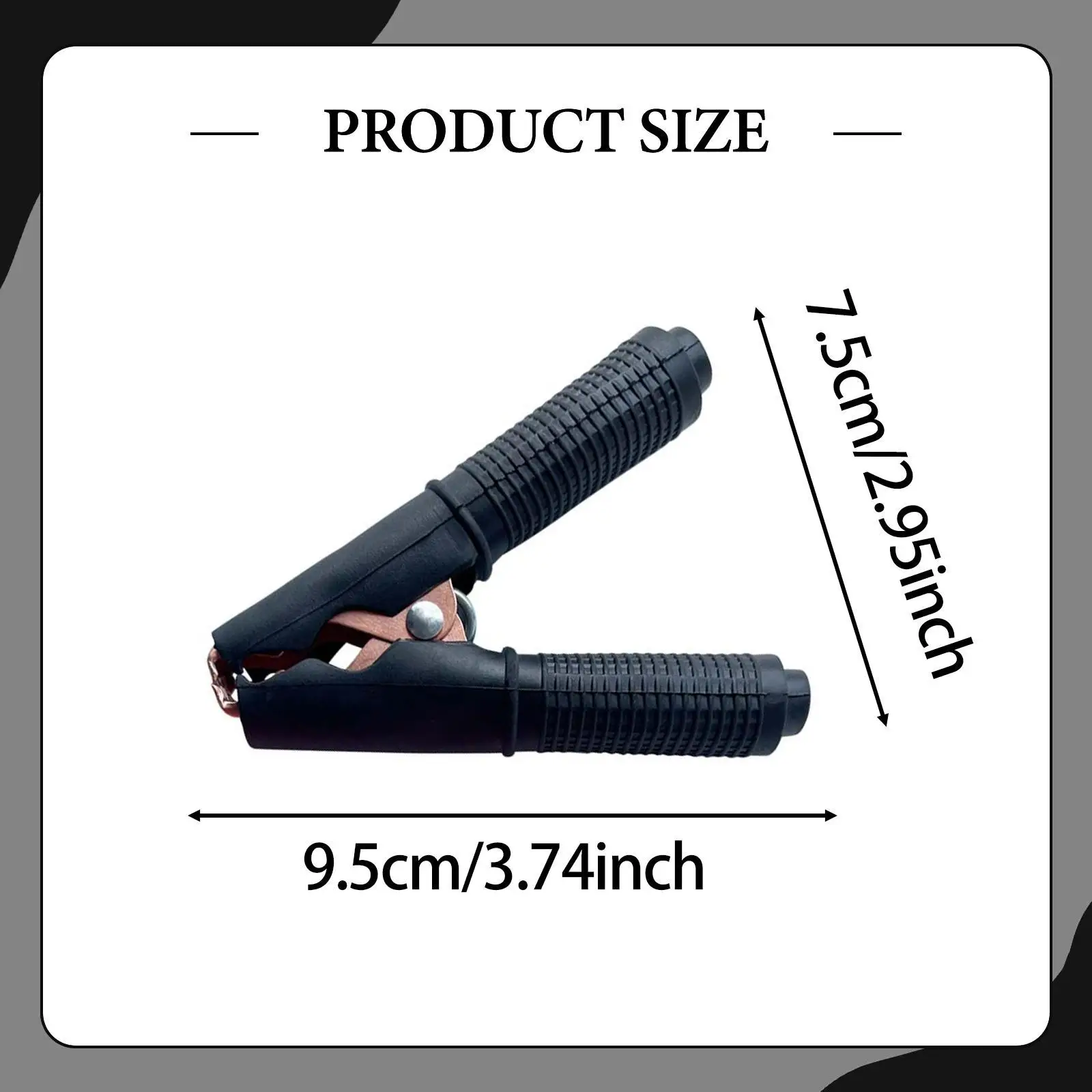 Vehicle Insulated Clip 100A Heavy Duty Copper Clamp for Battery Jump Start and Repair