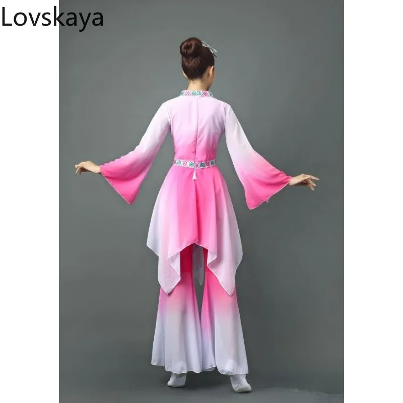 new classical dance costumes national dance performances women elegant umbrella dance costumes