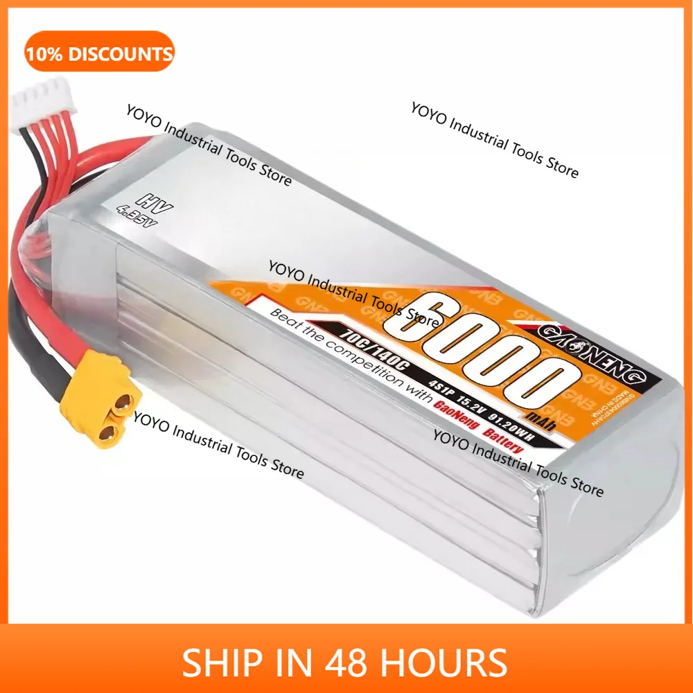 GNB High Energy 6000mAh 4S 6S 22.8V 70C Remote Control RC Crossing Machine FPV Ship Model Lithium Battery HV