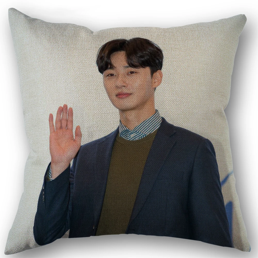 غطاء وسادة من Park Seo Jun مصنوع من الكتان المقاوم للبهتان وقابل للغسل في الغسالة وغطاء وسادة أريكة شمالي 3.3