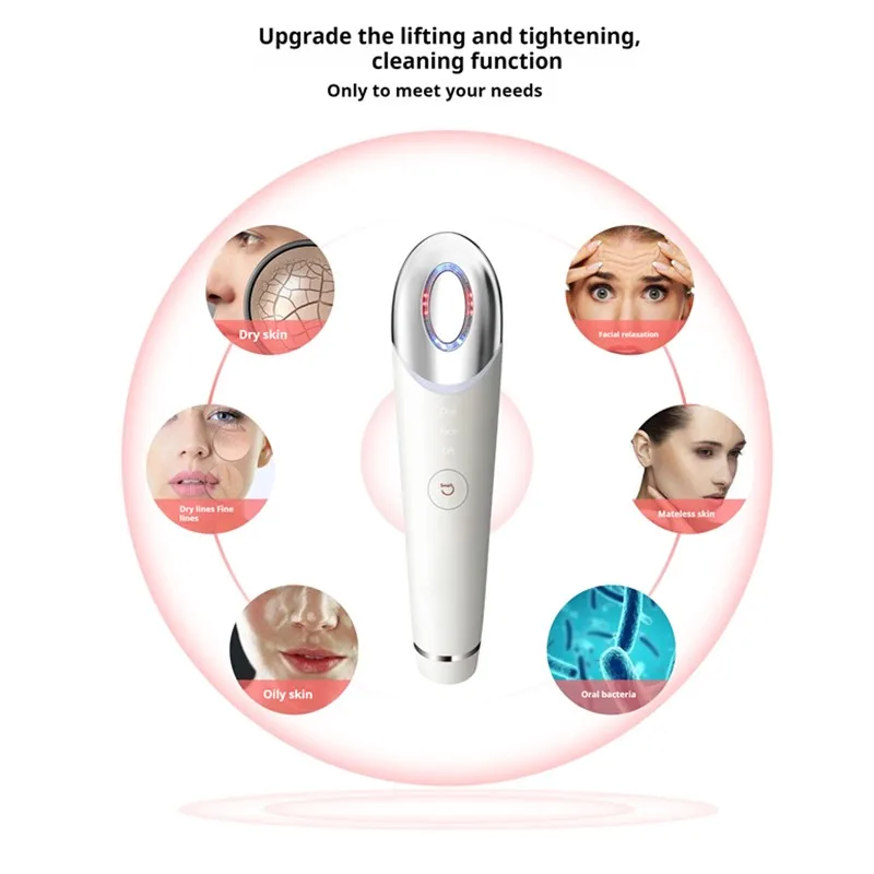 Instrumento Handheld portátil da beleza, cuidado facial, levantamento, descasca o rejuvenescimento