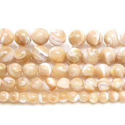 9th Aug Natural Brown Trochus Sea Shell Round Loose Beads 6 8 9 MM Pick Size for Jewelry Making