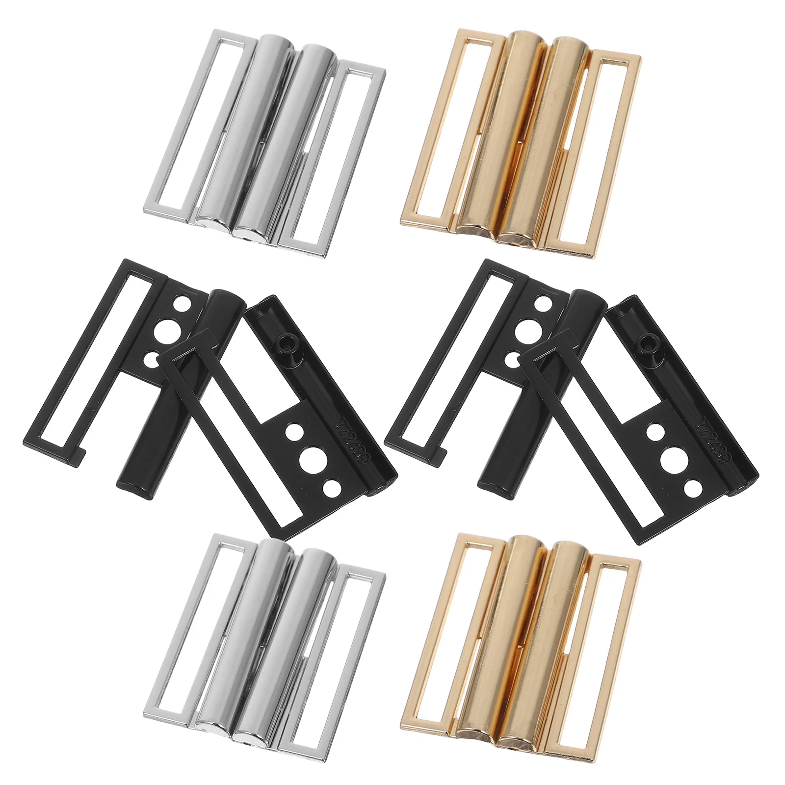 6pcs Metal Belt Buckle Side Release Clasp For Coat Jacket Cardigan Poncho Windproof Fastener Replacement Diy Closure Hardware