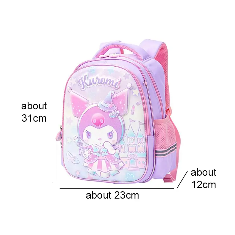 Sanrio Kuromi My Melody Children Backpack Cute Cartoon Large Capacity School Bag for Students
