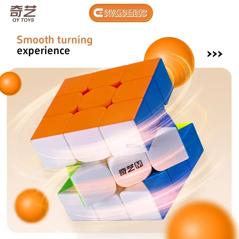 [MeowCube] QiYi QiMeng Plus M Cube 9CM 3x3 Magnético QiMeng Plus Cubo prático Quebra-cabeça profissional Cubo mágico Brinquedos educativos