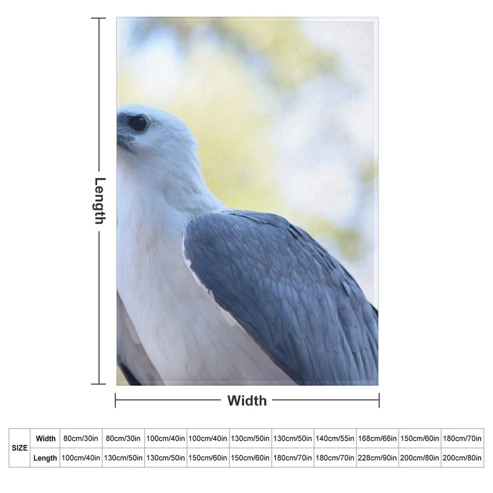 Maraki, Whitea??bellied Sea-Eagle Throw Blanket wednesday Beautifuls Blankets