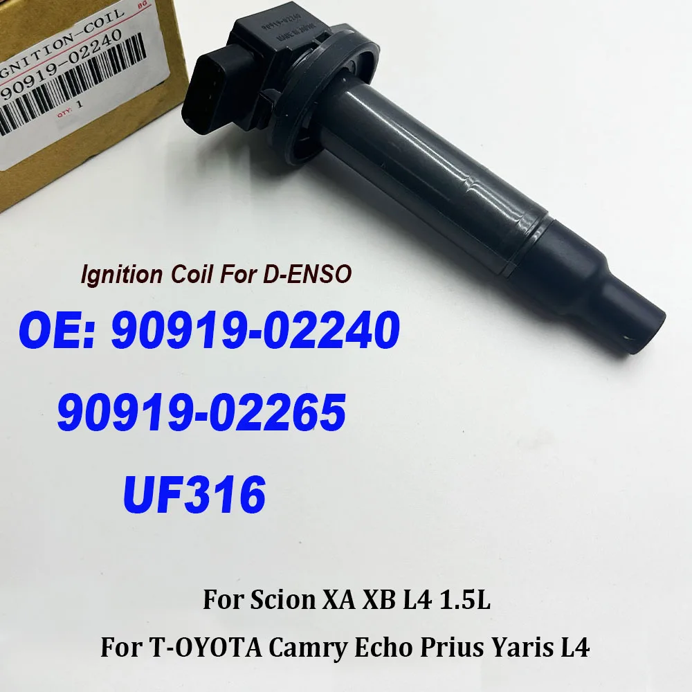 

Высококачественная катушка зажигания 90919-02240 90919-02265 для Scion XA XB Camry Prius Yaris L4 673-1306 9091902240 9091902265