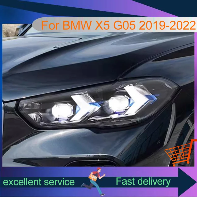 

Car Lights Assembly Accessories For BMW X5 G05 2019-2023 Front Light DRL Head Lamp Turn Signal Upgrade LED Headlight Lens Auto
