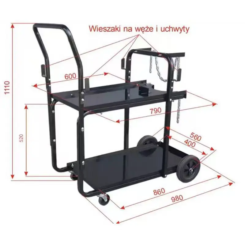 DPM welding machine trolley trolley auto repair gas welding mobile storage cart argon arc welding trolley tool trolley