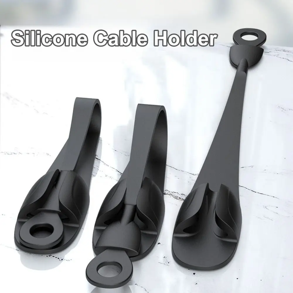 2pcs Silicone Garland Hanger Self Adhesive Damage-Free Wire Winder Cable Storage Tool Christmas Wreath Ties for Holiday Hanging