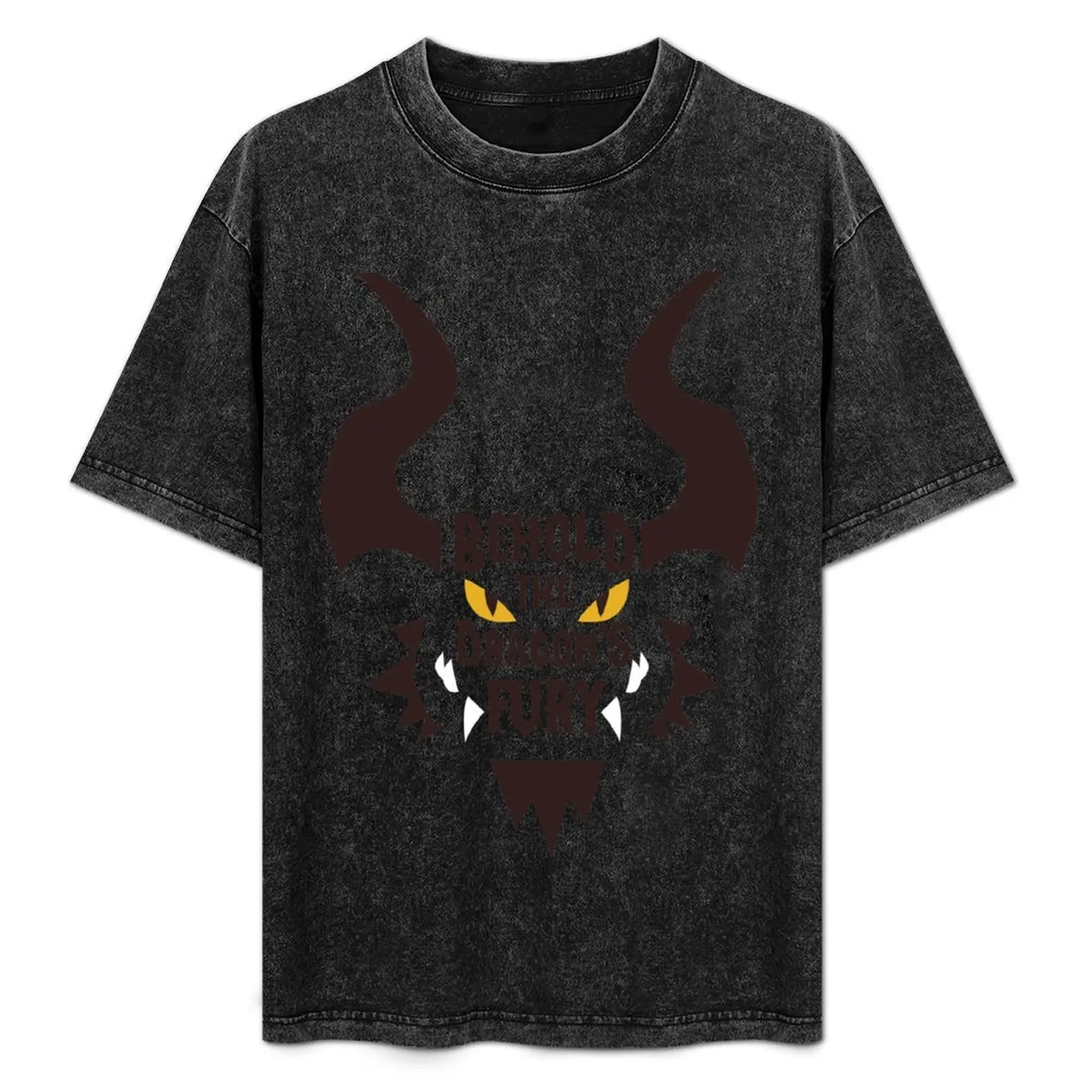 Behold the Dragons Fury T-Shirt topping blanks Man t-shirt Men's cotton t-shirt