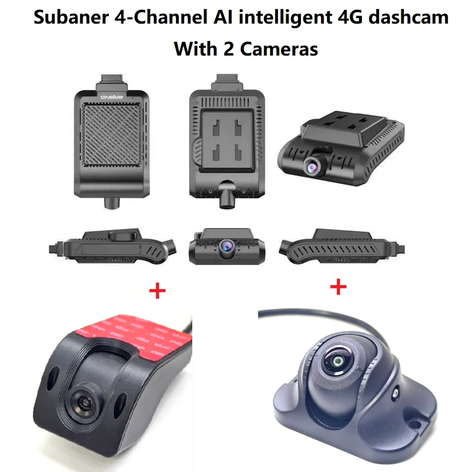 For Sample Buyer Only ! Subaner 4-Channel AI intelligent 4G dashcam S For Vehicle Truck Van Security System With 2 Camera