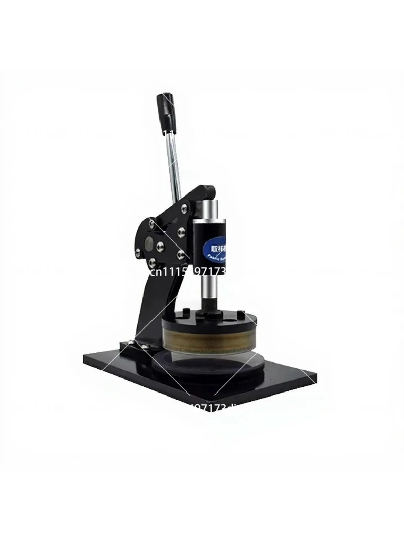 Manual Sampling Machine 0.1-10MM Paper Textile Leather Sharp-Edged Round Cutter Hand Press Circle Sampler 100CM2