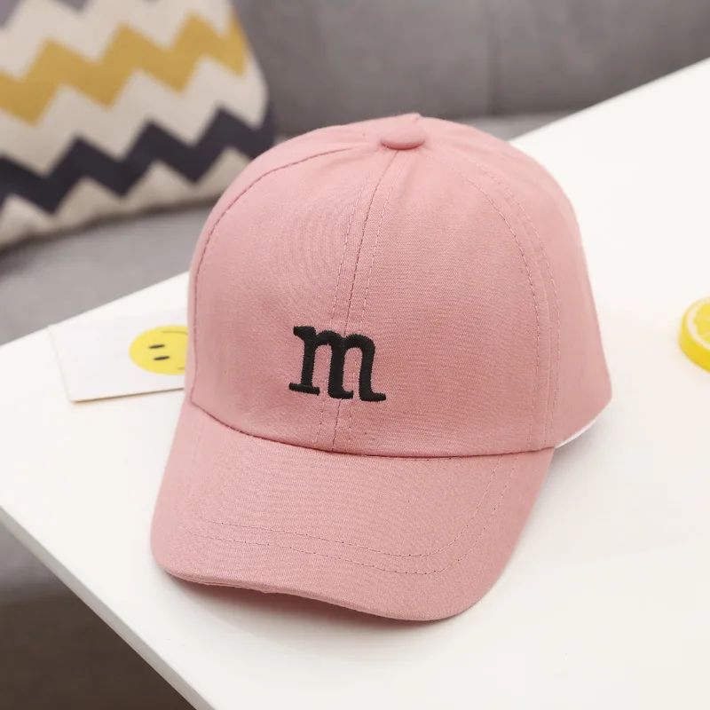 New Summer Baby Baseball Hat Letter Embroidery Kids Peaked Cap For Boy Girl Solid Color Children Adjustable Sun Hats Gorras