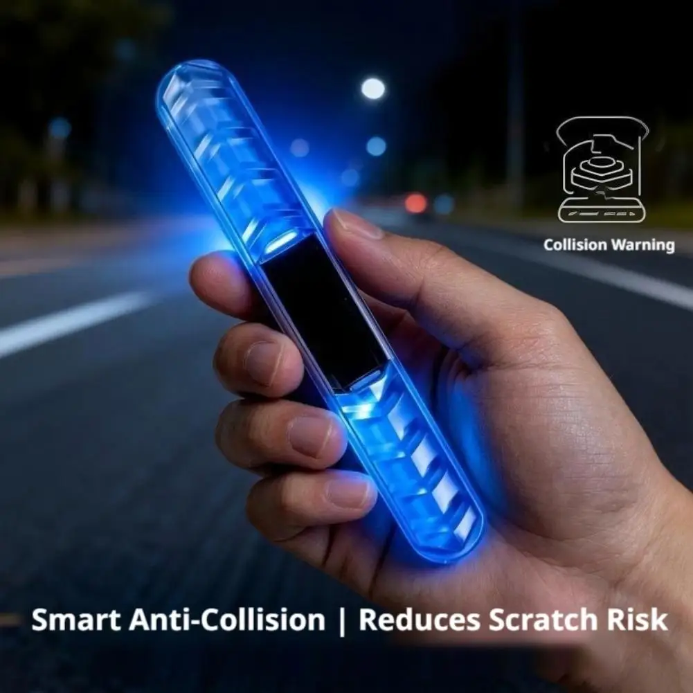 5-Color RGB Car Door Light Bar Solar Car Warning Light, Solar Charging, Vibration Sensor Motorcycle Car Bike Flashing Light