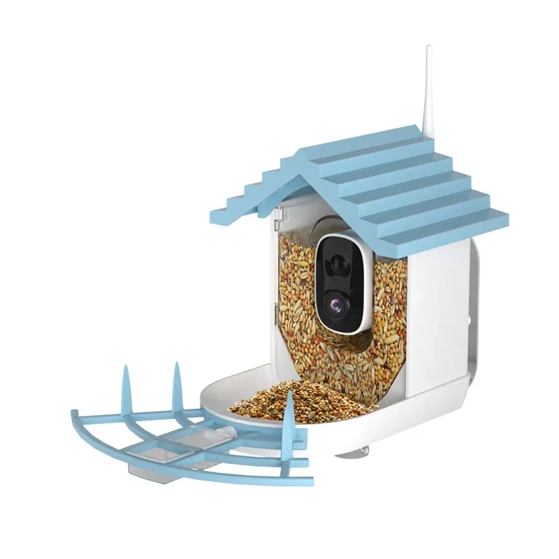 Solar Low Power Home Forest Bird Feeder with Camera Smart Ai Identify Bird Species