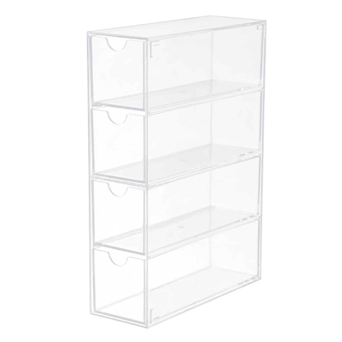 Acrylic glasses storage box transparent 4-layer storage box with 4 drawers for watches glasses and cosmetics