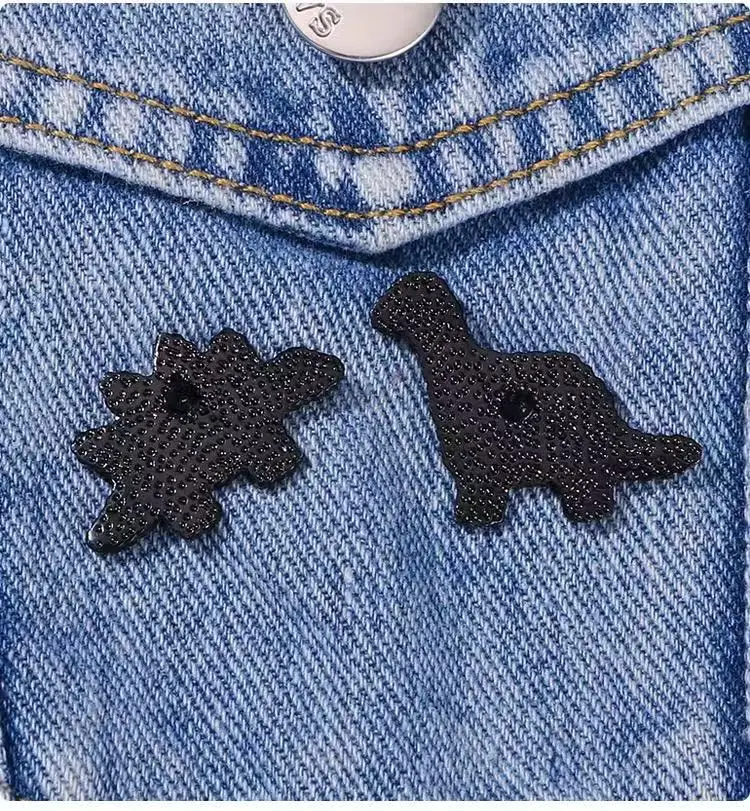 Cute Dinosaur Biscuits Tomato Ketchup Enamel Pin Cartoon Animal Lapel Brooch Badge Backpack Clothing Accessories For Friend Gift