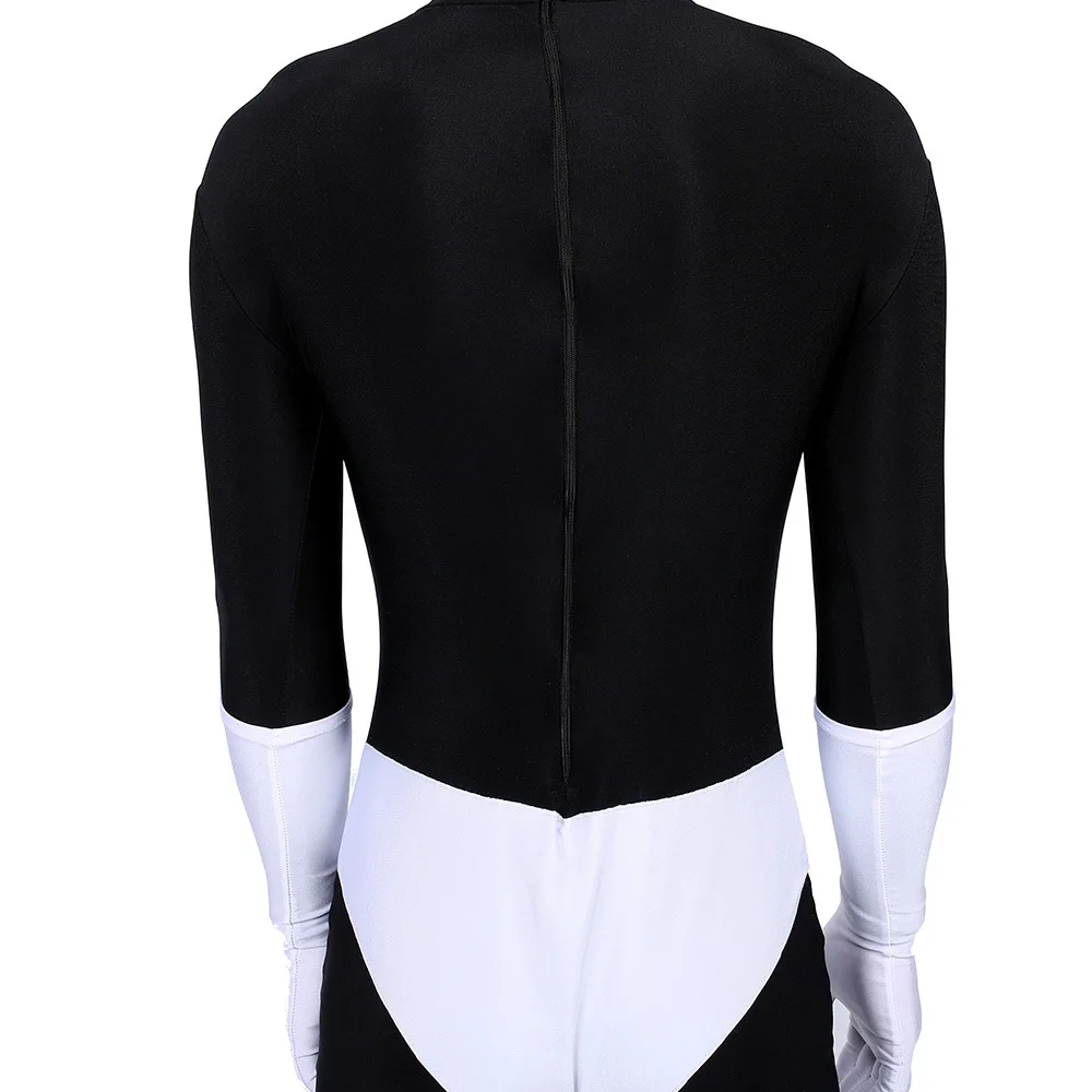 Men Women Boy The Incredibles Syndrome Jumpsuit with Cloak Cosplay Costume  for Adults Kids view 5