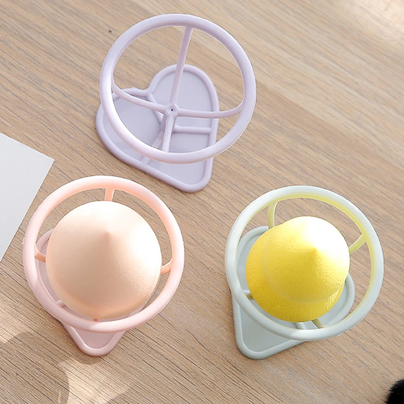 Creative Makeup Egg Storage Rack Makeup Sponge Display Rack Lovely Heart Shaped Base Makeup Sponge Organizer Storage Bracket