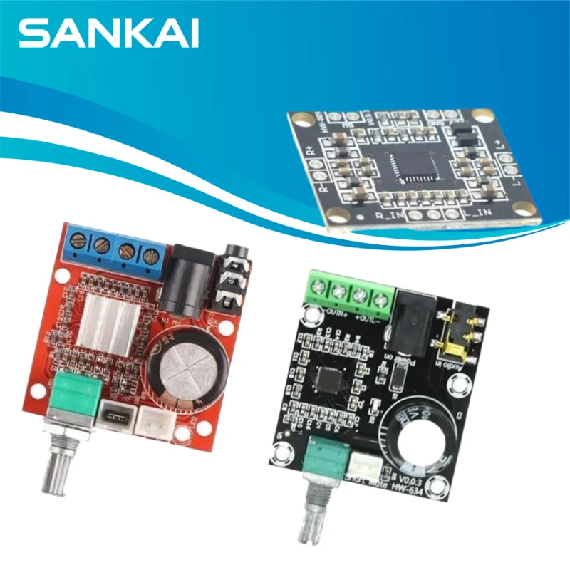 10W+10W 12V Mini Hi-Fi PAM8610 Audio-Stereo-Verstärkerplatine 2X10W Dual-Kanal D-Klasse Niedrigster Preis DIY-Kit Elektronik