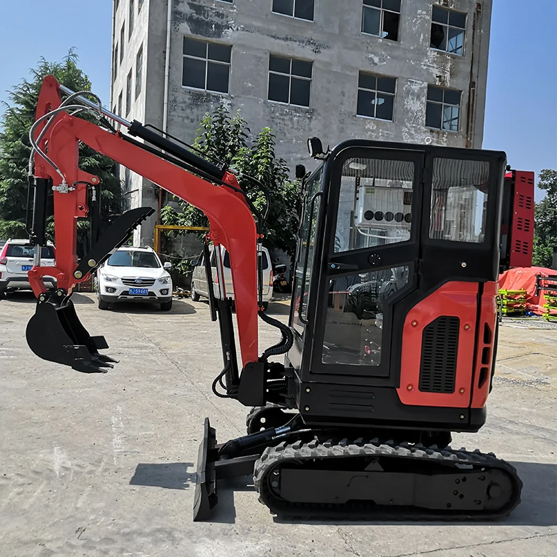 

2 ton compact excavator for rubber tracks in green belts of construction sites for sale