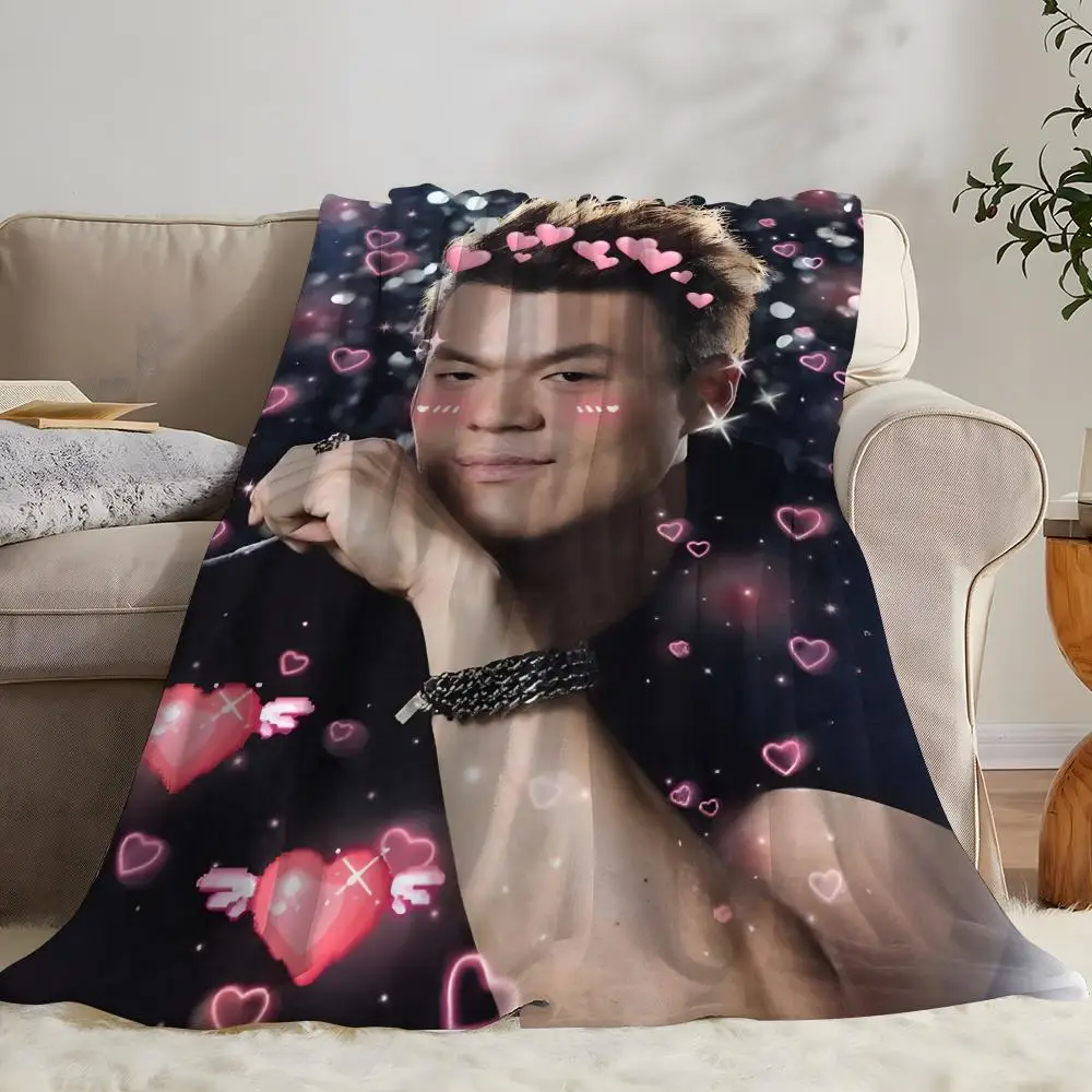 Customize POPULAR JYP Memesees Throw Soft Coral Fleece Blanket 310gsm Fluffy Warm Throw for Sofa Bed Couch Bedroom Decor
