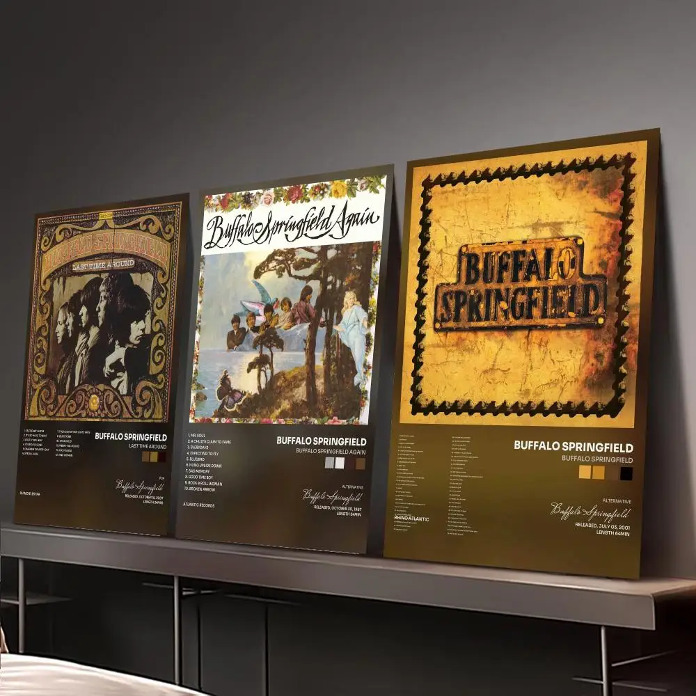 Band B-Buffalo Springfield Poster Home Wall Decoration Artwork for Bedroom Office Living Room Interior Display