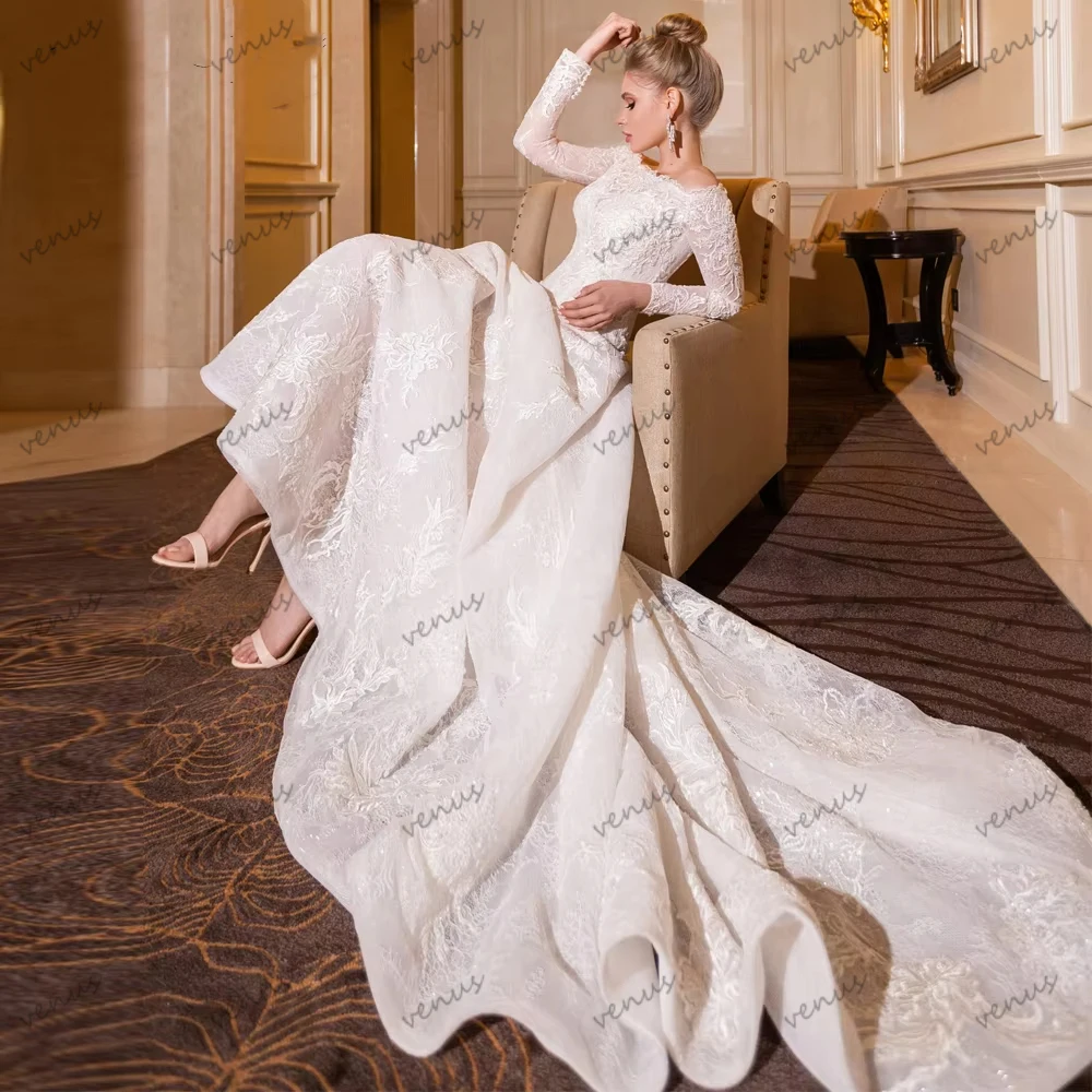 

Gorgeous Wedding Dresses Vintage Bridal Gowns Full Sleeves Robes For Formal Party Princess Vestidos De Novia Customized 2026