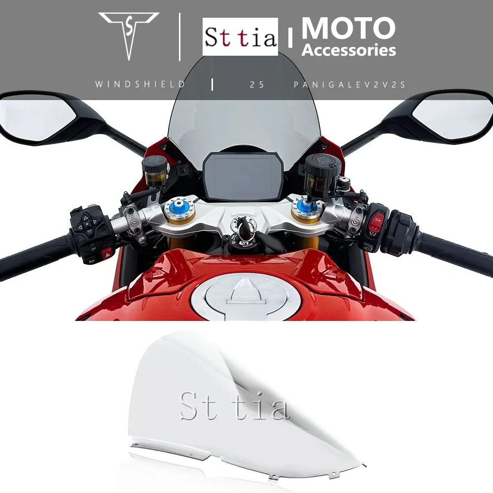 

For Ducati PANIGALE V2 V2S Motorcycle Windscreen Wind Deflector Panigale V2 Panigale V2S 2025 Racing Windshield Screen