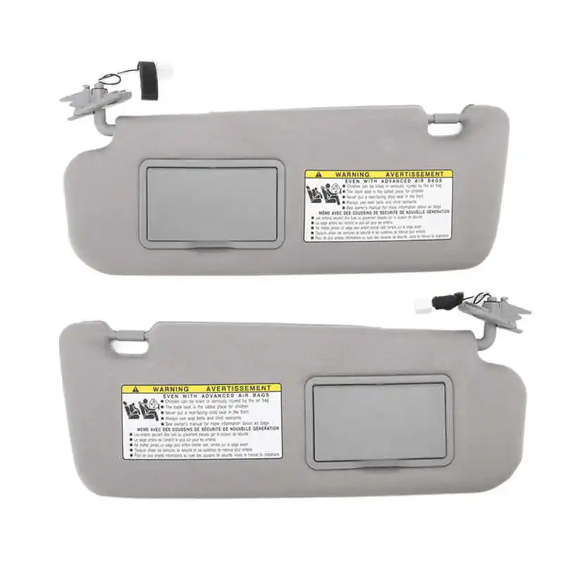 1pc L/R Car Side Sun Visor Sunvisor Assy Grey UV Blocking 852013K010QD Replacement for Hyundai Sonata 2006 2007 2008