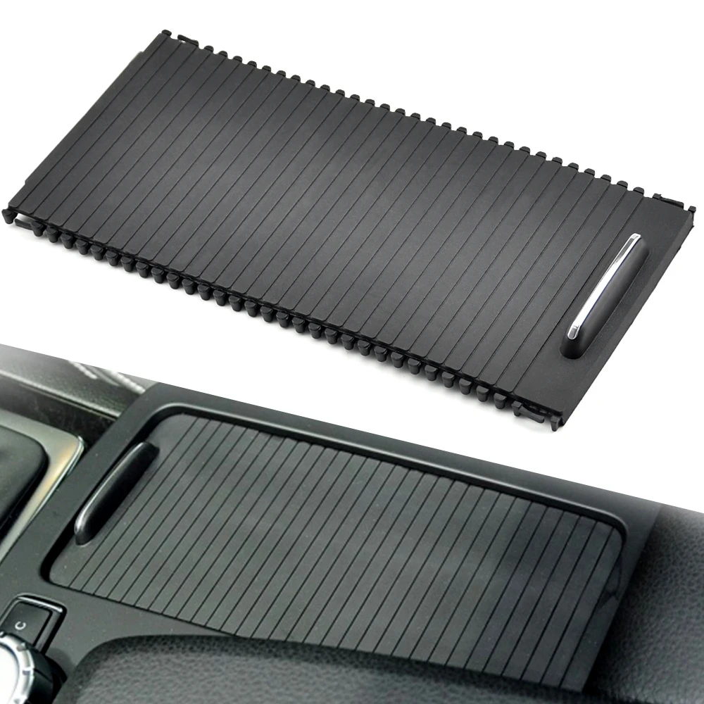 Cup Holder Roller Blind Cover Center Console Sliding Shutters 2046807607 For Mercedes Benz C-class E-class W212 W204