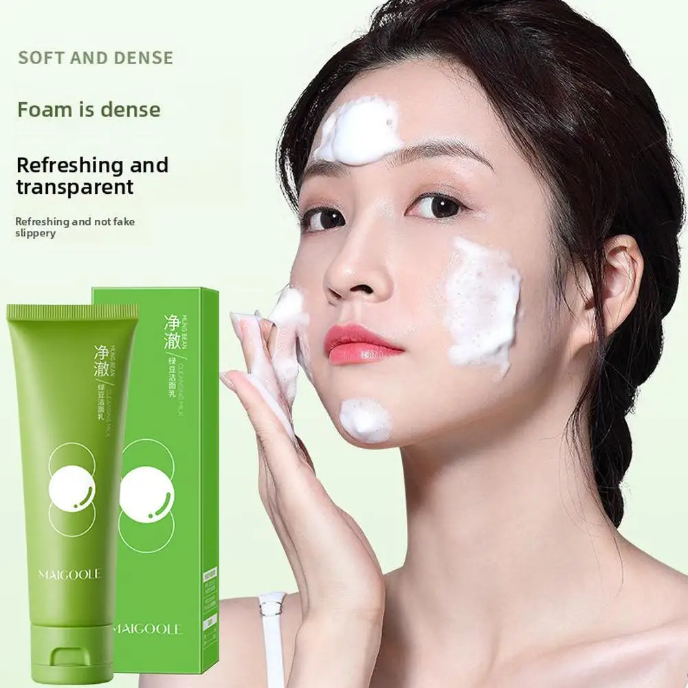 

New 80g Beplain Mung Bean Ph-balanced Face Cleansing Foam Facial Cleaning Face Care Products