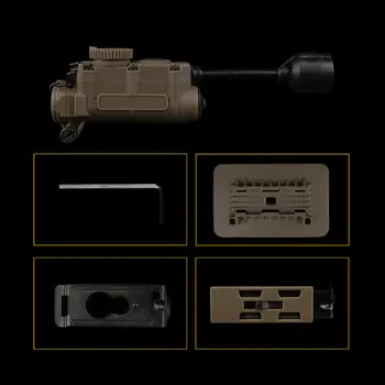 戰術側旋頭盔燈頻閃燈紅/綠/藍/白/紅外線頭戴式敵我辨識燈狩獵釣魚輔助LED手電筒 10 最佳銷售 頭盔燈戰術 - №9