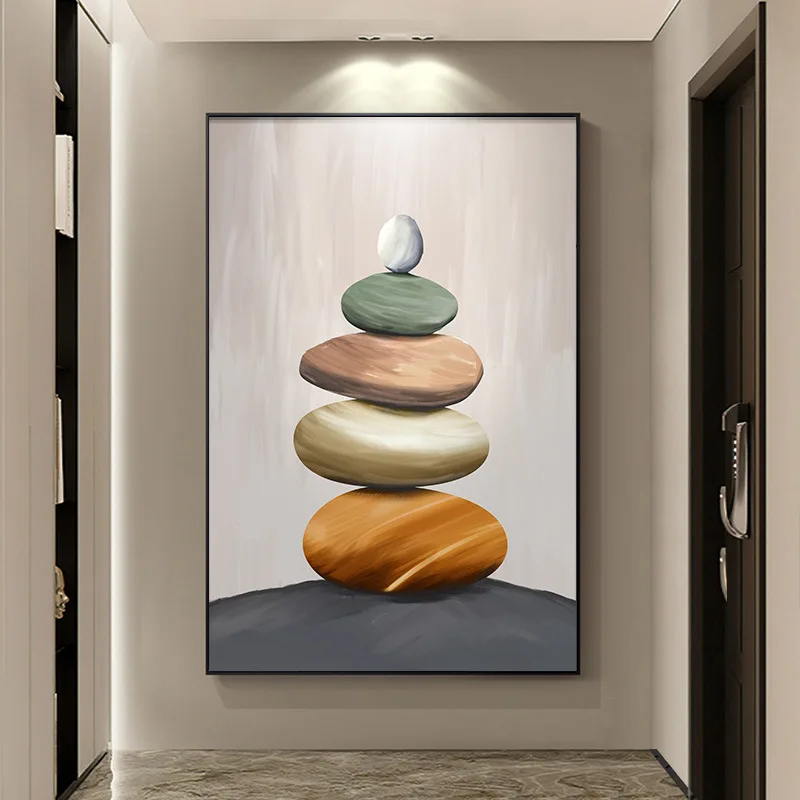 Modern Balancing Stones Canvas Painting Wall Art Zen Stone Posters and Prints for Living Room Wall Decor No Frame Cuadros