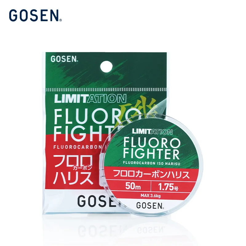 GOSEN LIMITATION FLUOROFIGHTER 100% Pure Fluorocarbon Fish Line - Invisible Abrasion Resistant for Fresh/Saltwater Fishing Line