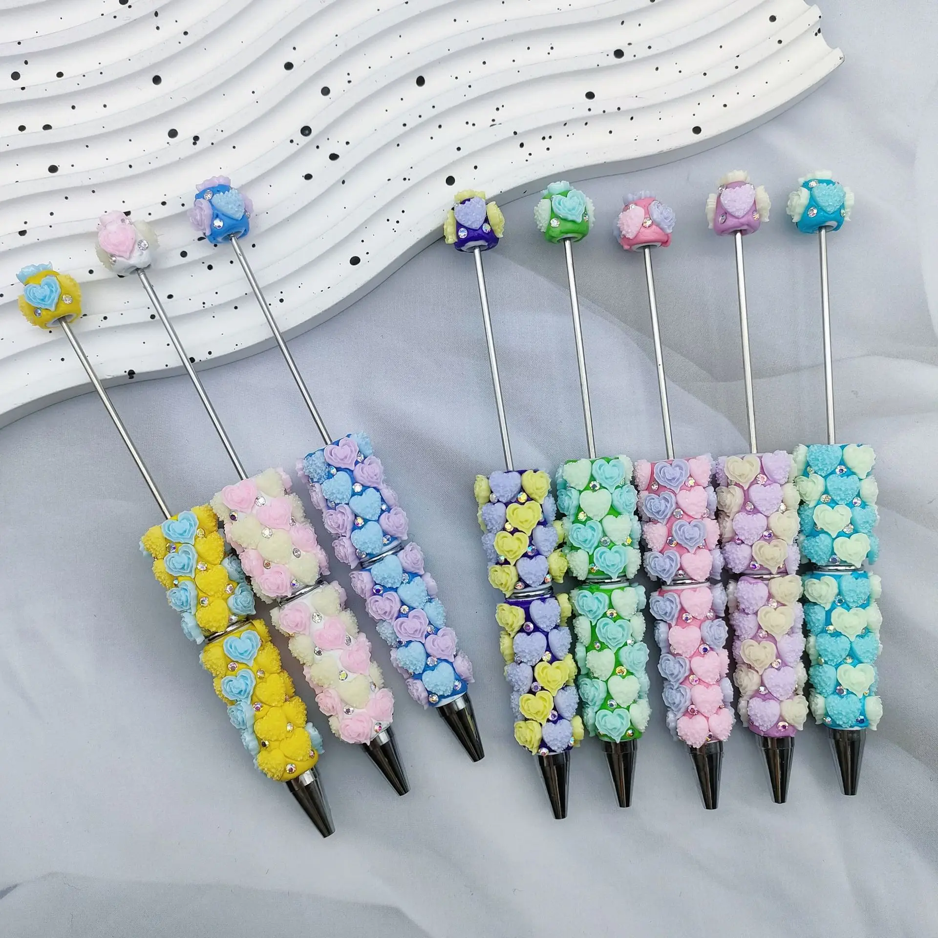 20pcs-flower-love-beaded-pen-valentine's-day-gift-pen-beadable-ballpoint-pens-school-office-korean-japanese-stationery-supplies